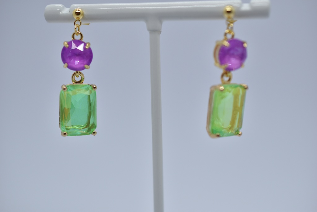 【再販不可】ダンシング・グリーン イメージピアス・イヤリング(B)