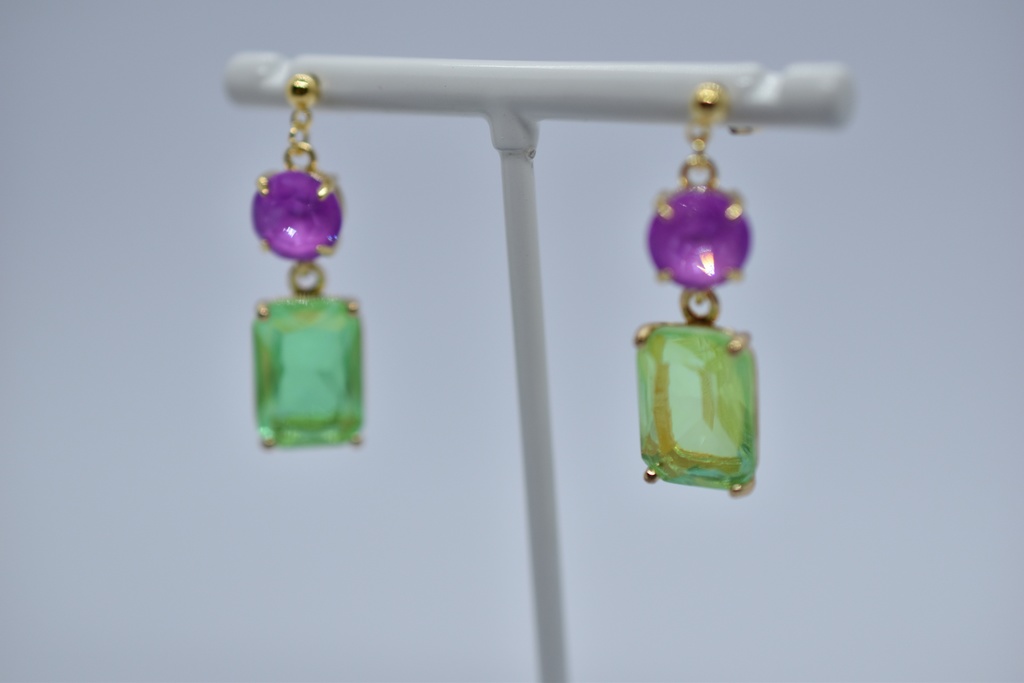 【再販不可】ダンシング・グリーン イメージピアス・イヤリング(B)