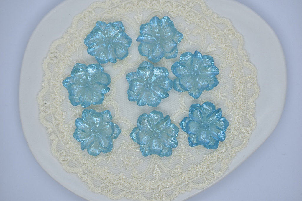 【再販不可】エルピスの花(キャンディブルー) イメージピアス・イヤリング