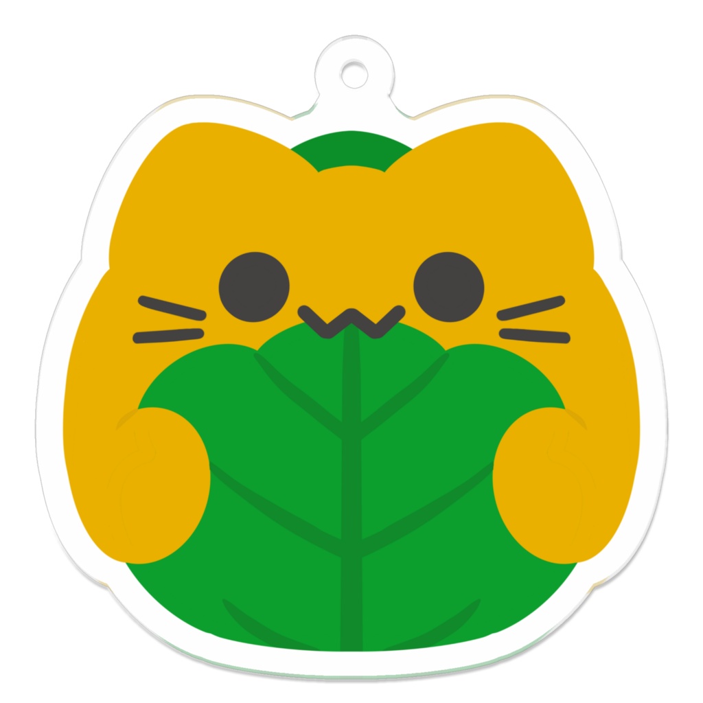 にゃんぷっぷーかしわもちアクキー