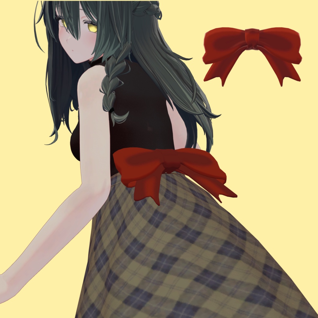 リボンまとめ🎀髪や服につけて華やかに!【3Dアクセサリー】