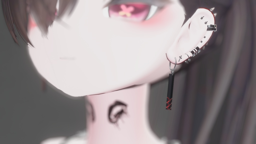 Cross earrings 2種類+αセット【VRChat想定】