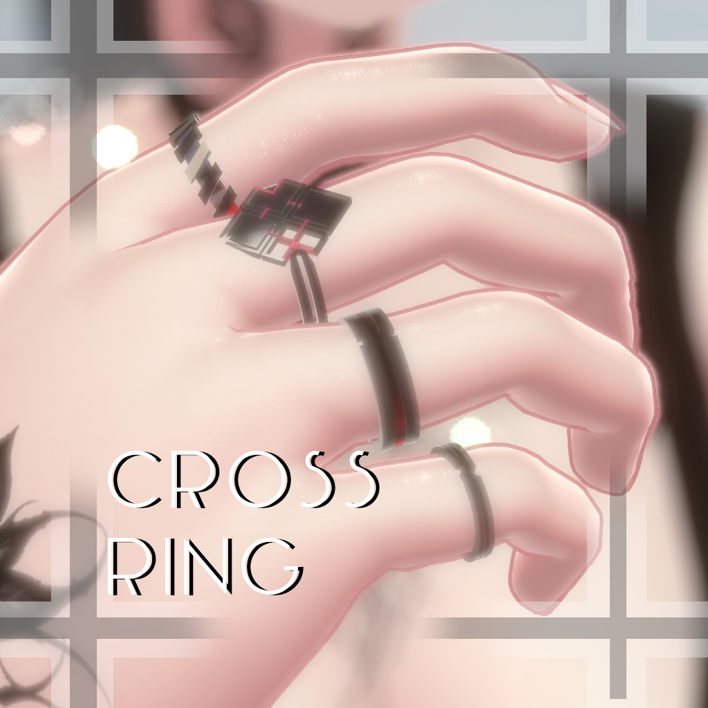 Cross ring 8種類セット【VRChat想定】