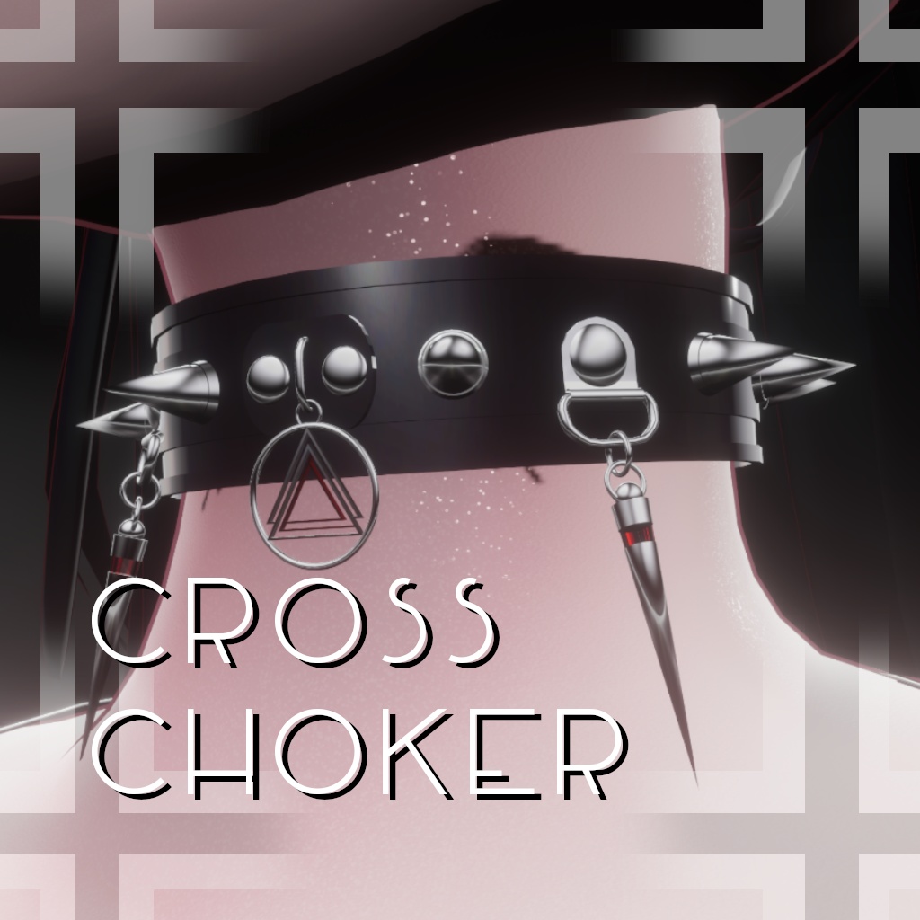  Cross Choker【VRChat想定】