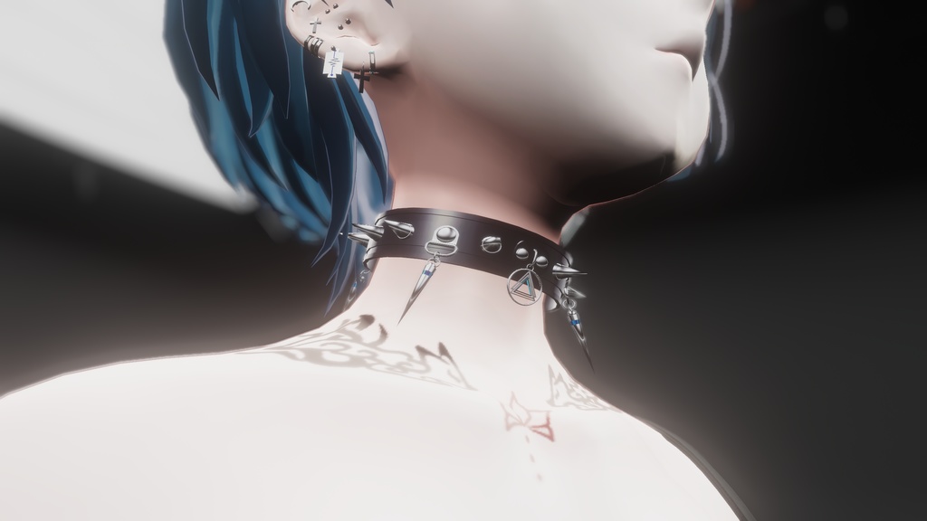 Cross Choker【VRChat想定】