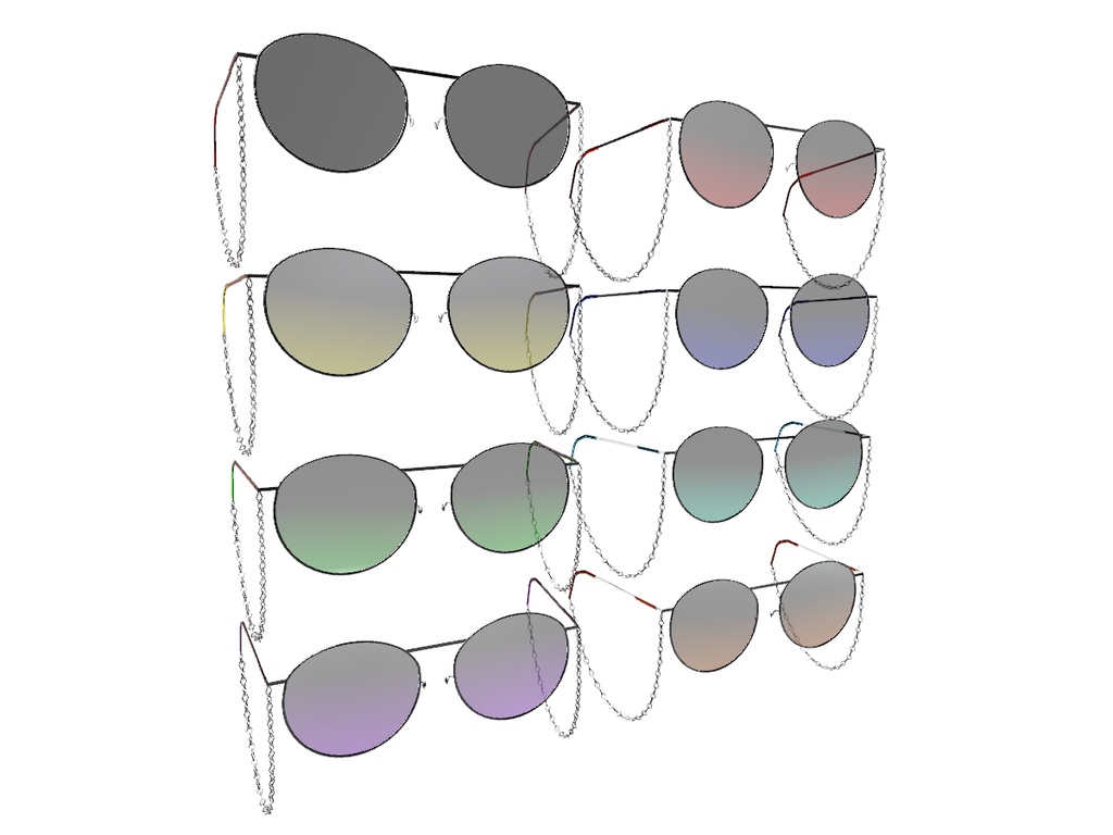 Cross Sanglasses【VRChat想定】