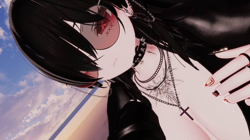 Cross necklace【VRChat想定】