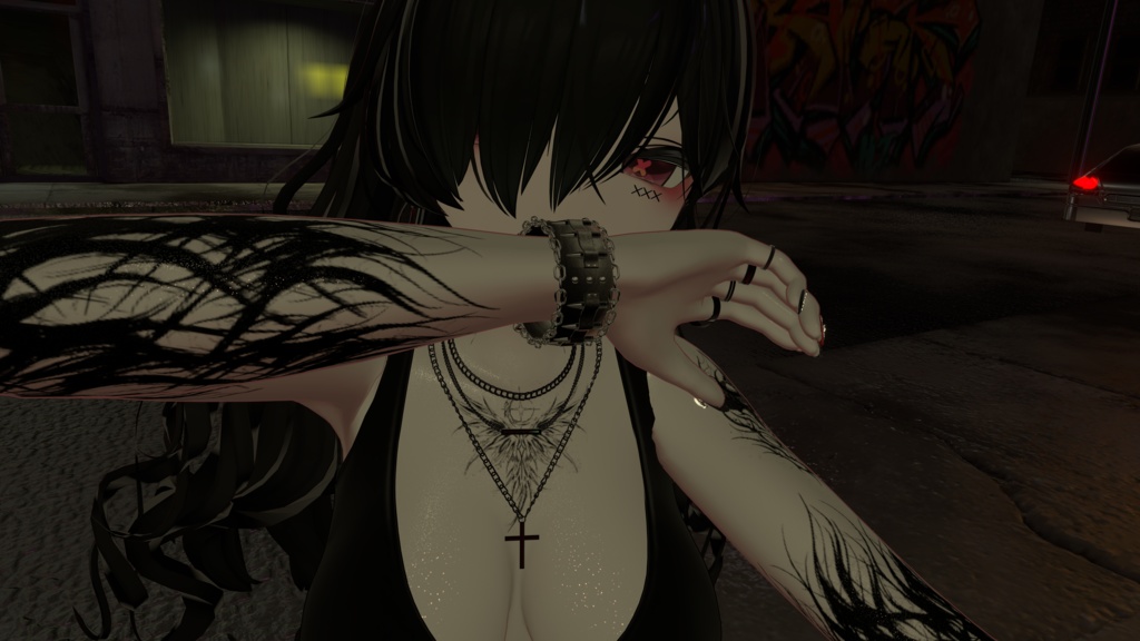 Cross bracelet【VRChat想定】