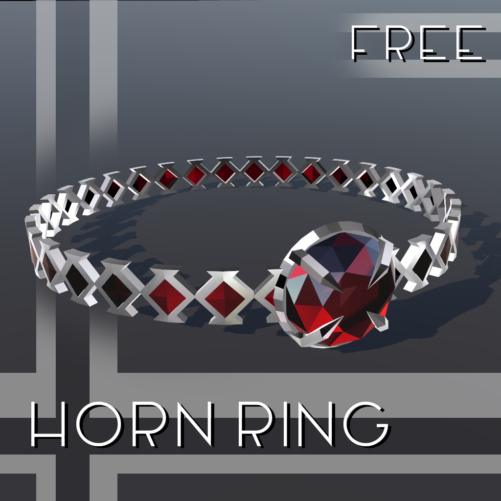 【無料配布】horn ring【VRChat想定】