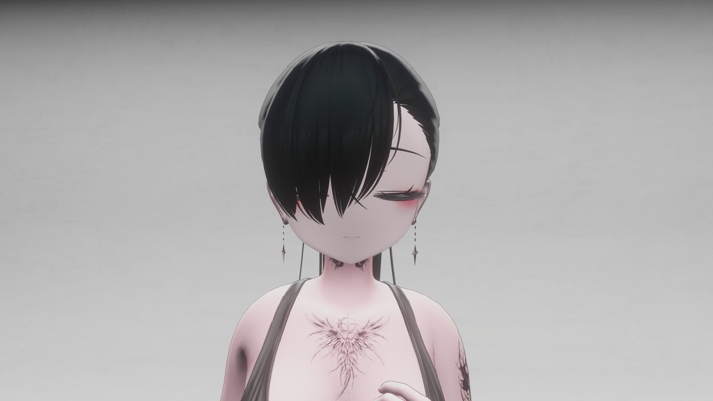 Artificial light earrings 8アバター対応【VRChat想定】