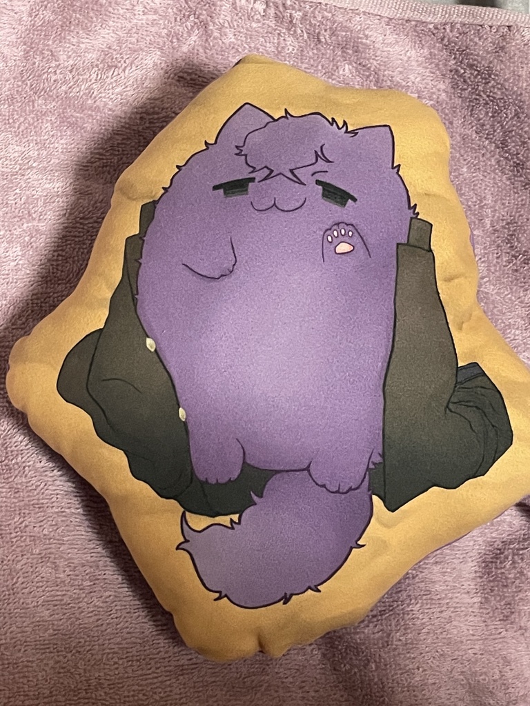 ねこ守甲太郎ふかふかミニクッション