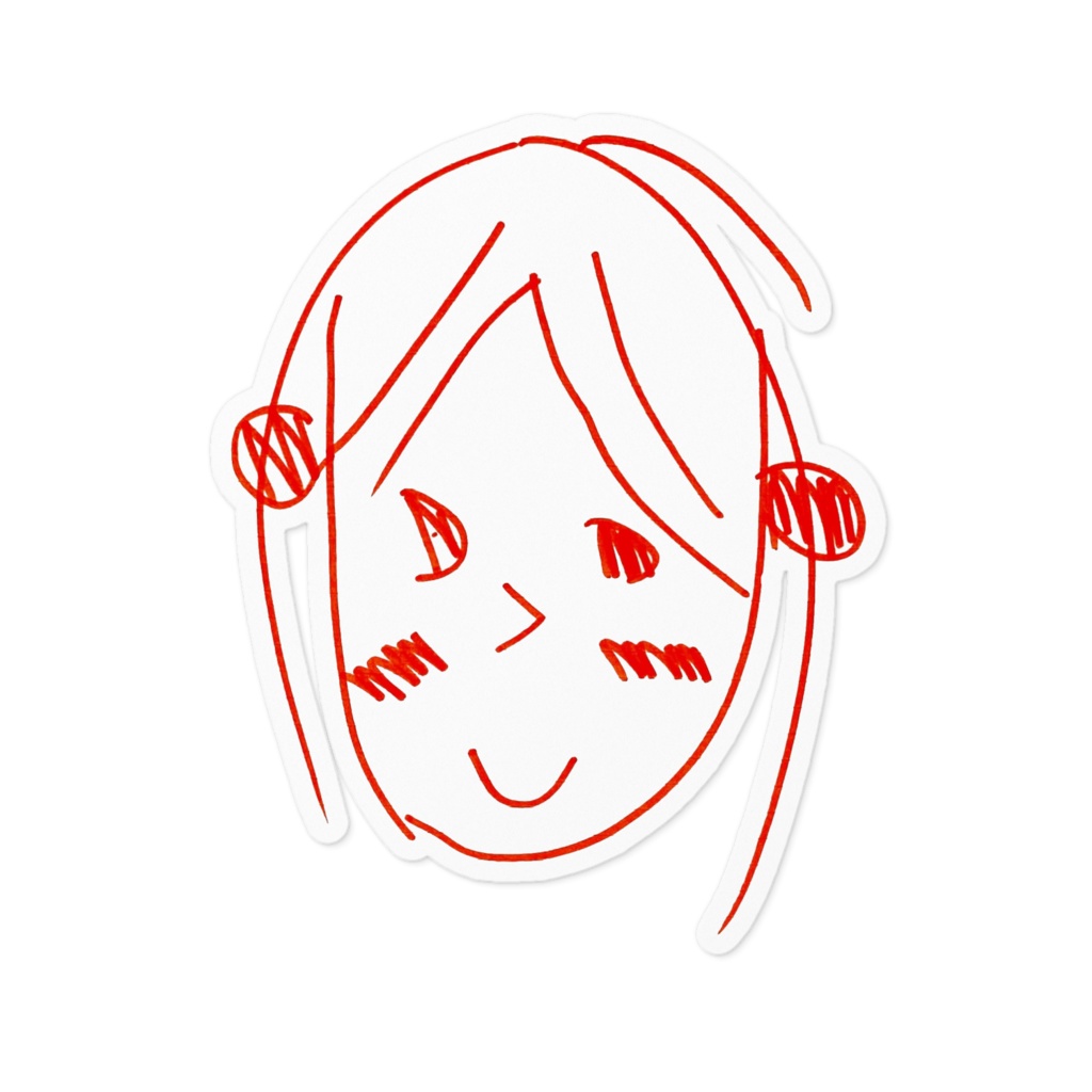 パイナップル少女ステッカー