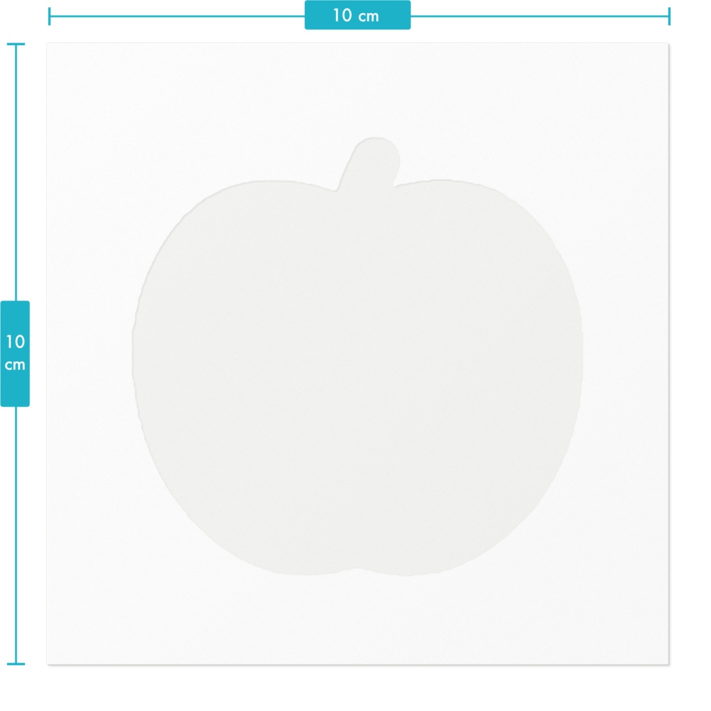 ふぁみぶるロゴ入りりんごステッカー