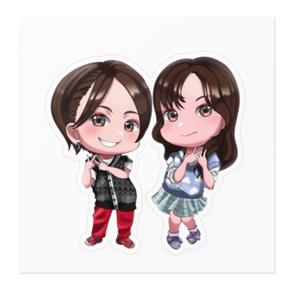 ふぁみぶるキャラクターステッカー(大)