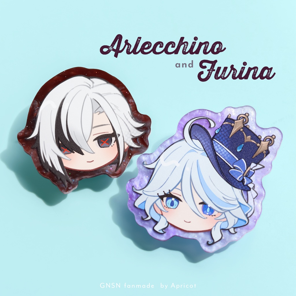 アクリルクリップバッジ