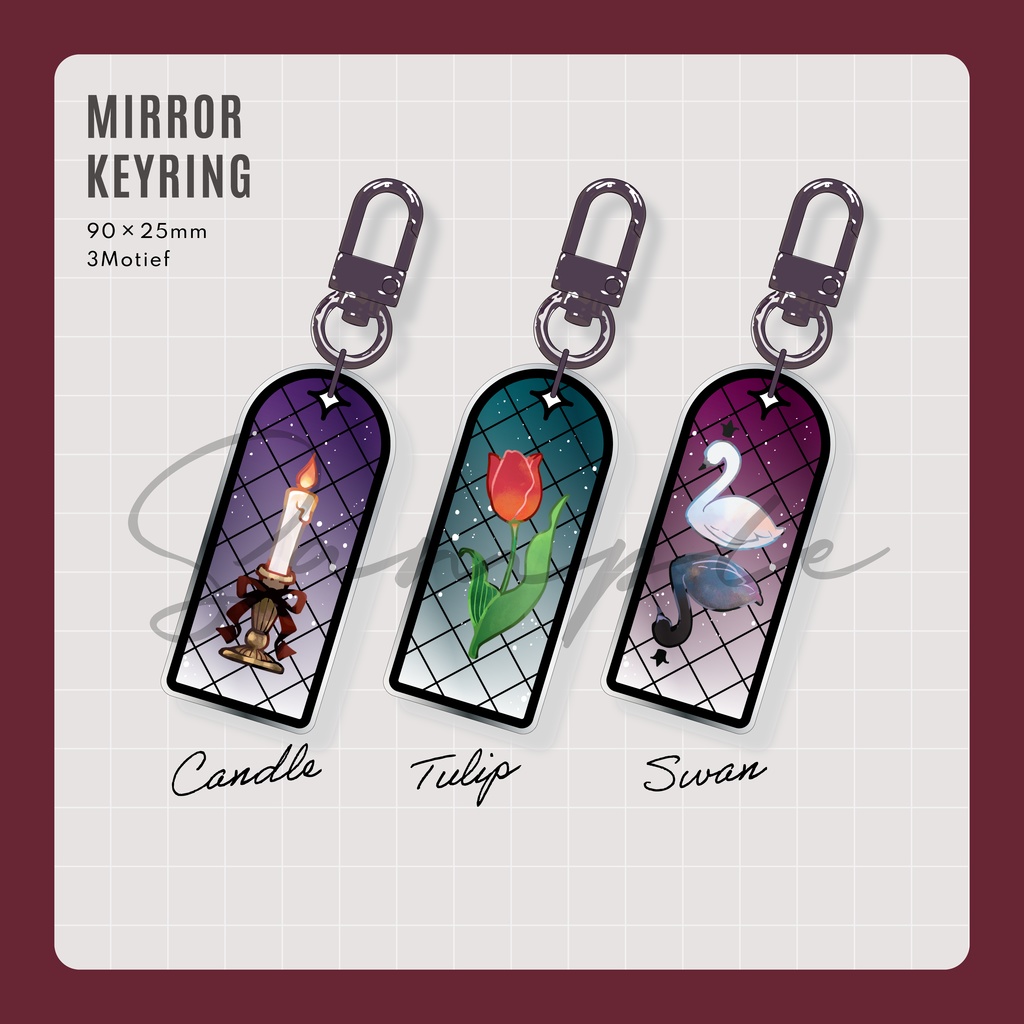 ミラーキーホルダー