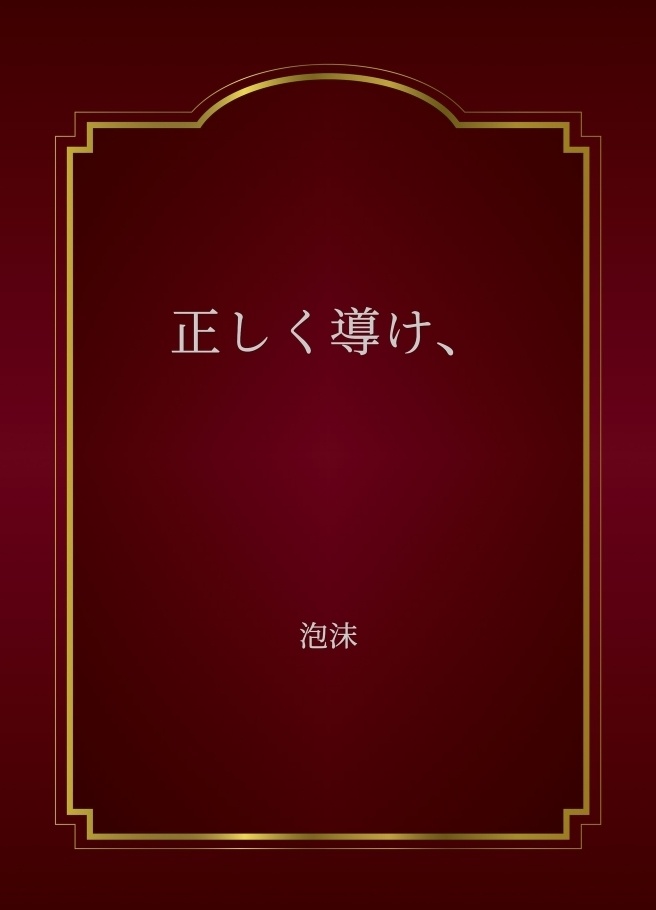 刀剣乱舞二次創作小説『正しく導け、』