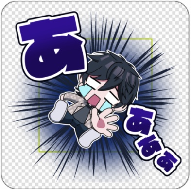 角型アクリルマグネット　落下【５cm×5cm】