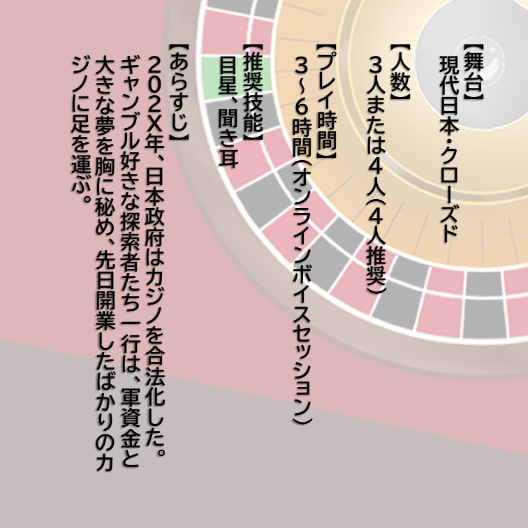 【CoC6th】BET YOUR LIFE