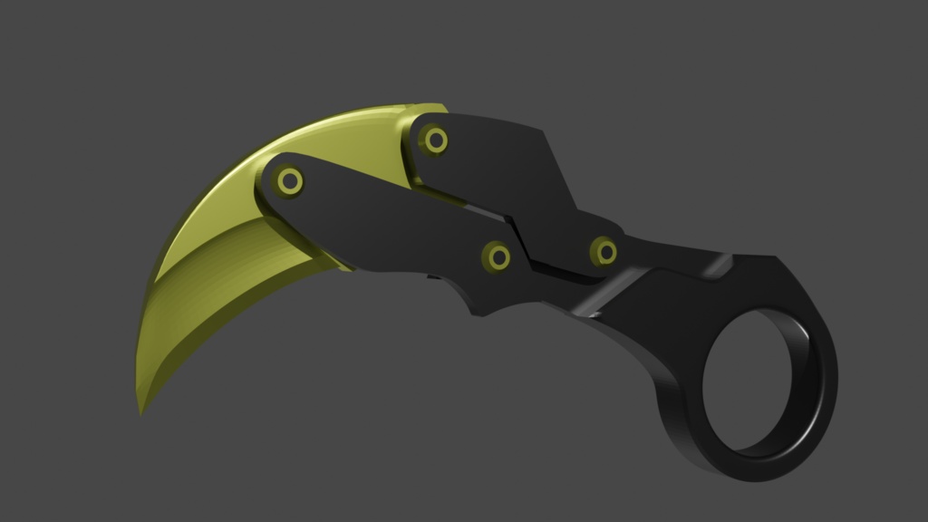 3D Print Foldable Kerambit