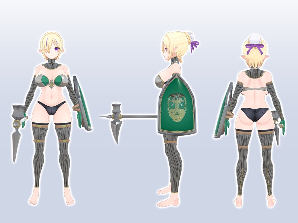 VRCモデル エルフのおんなせんし