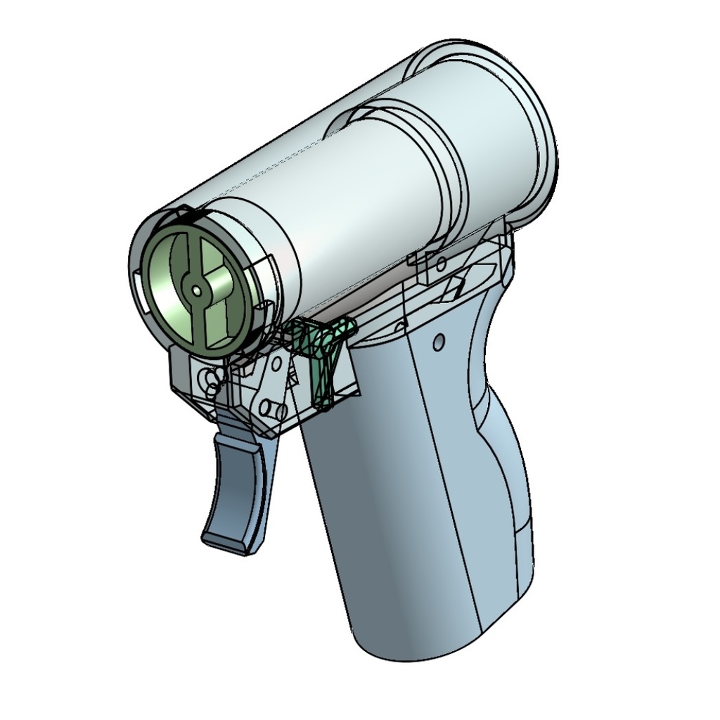【3Dプリンタ用stlデータ】ピストル型催涙スプレー用アタッチメントVer.2