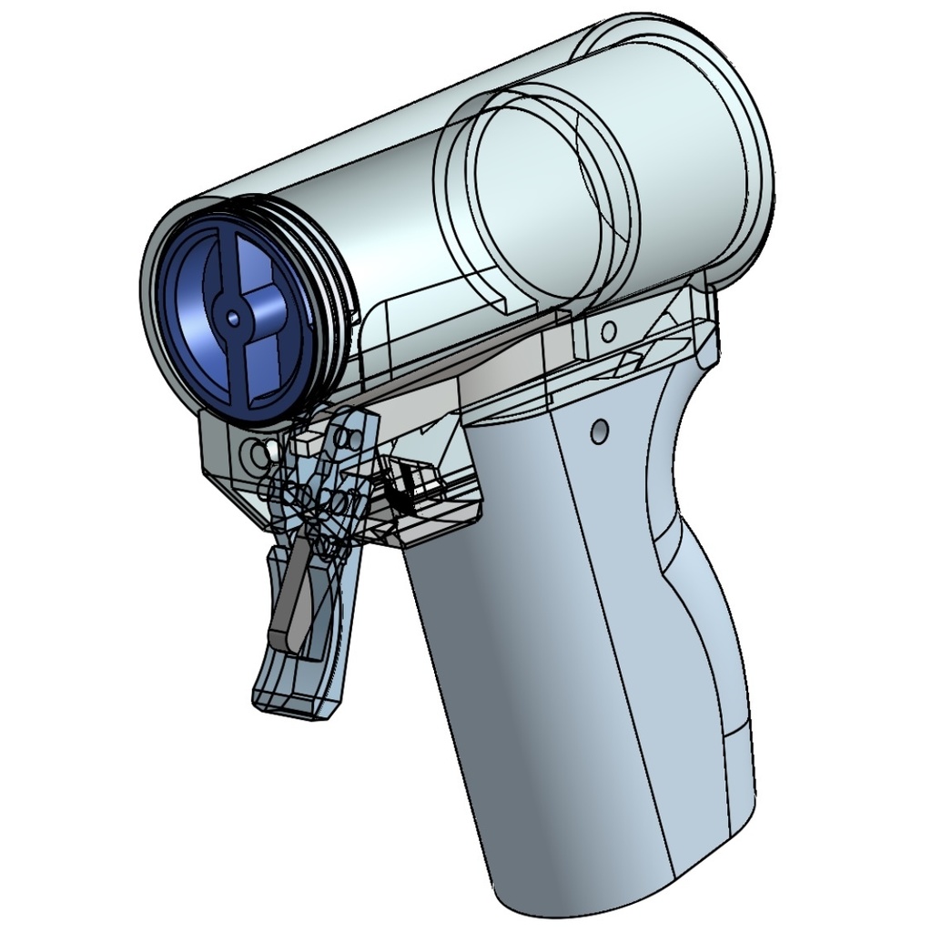 【3Dプリンタ用stlデータ】ピストル型催涙スプレー用アタッチメントVer.3