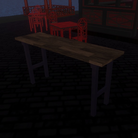 【VRChat想定】デザイン変更可能・イベントで使う机【無料】