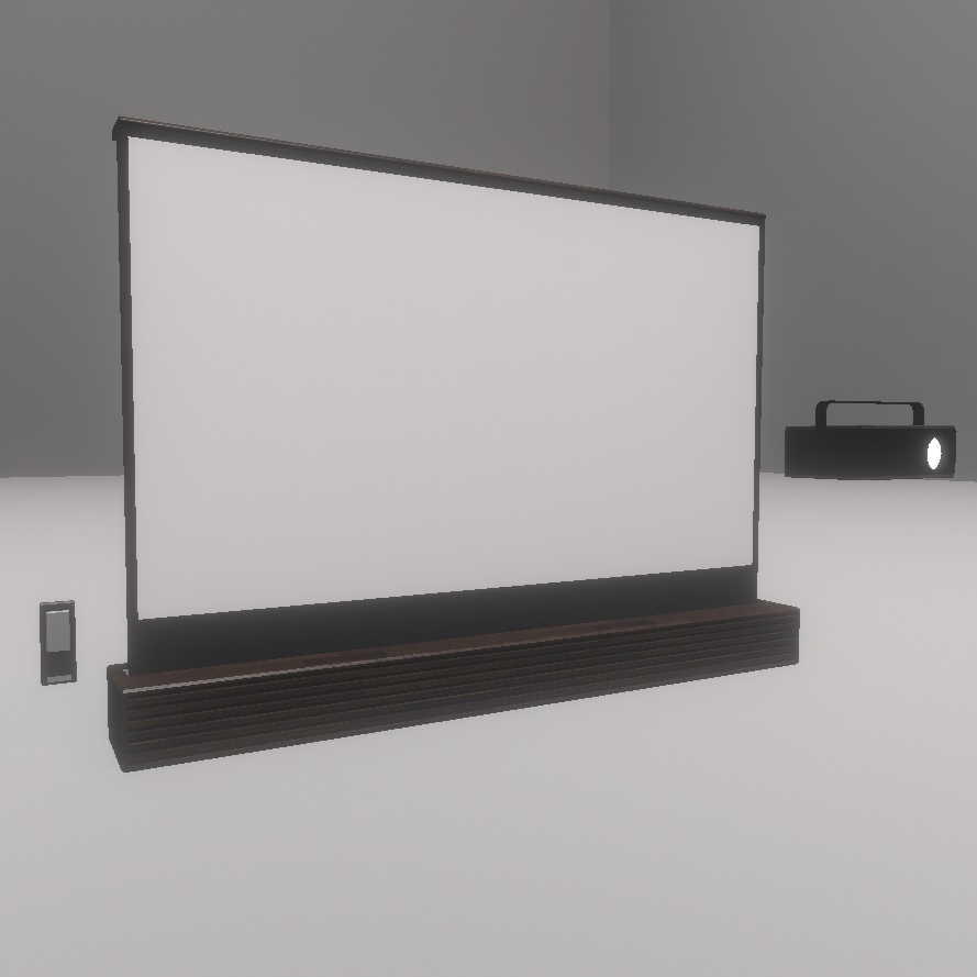 【VRC想定】ギミック付きプロジェクターキット【UDON】