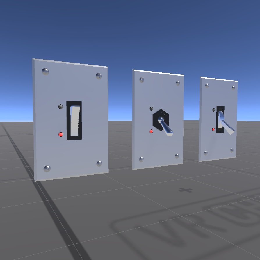 【VRChat想定】かぼトグルスイッチ【ギミック】