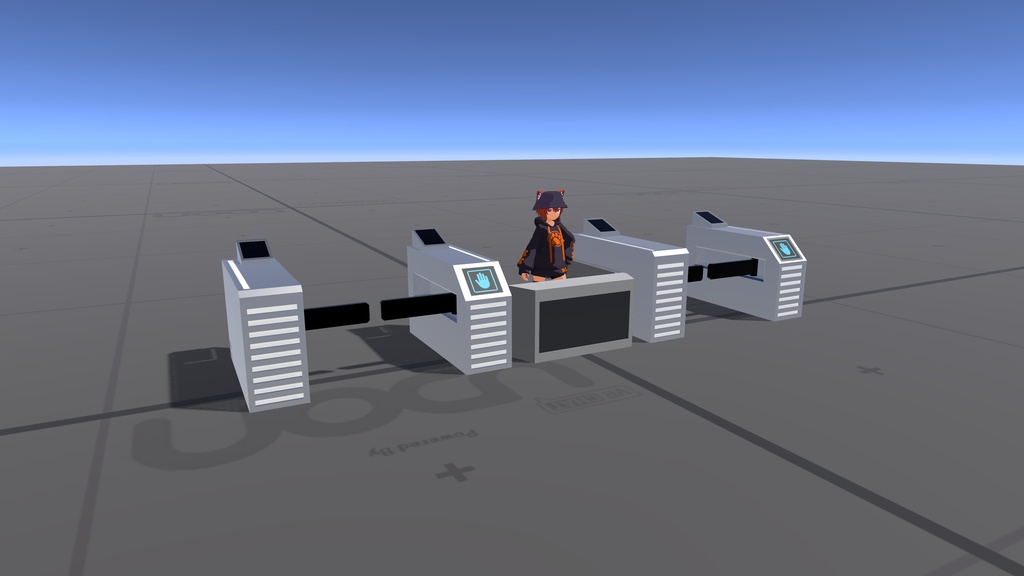 【VRC想定】イベントワールドに!ゲートギミック【UDON】