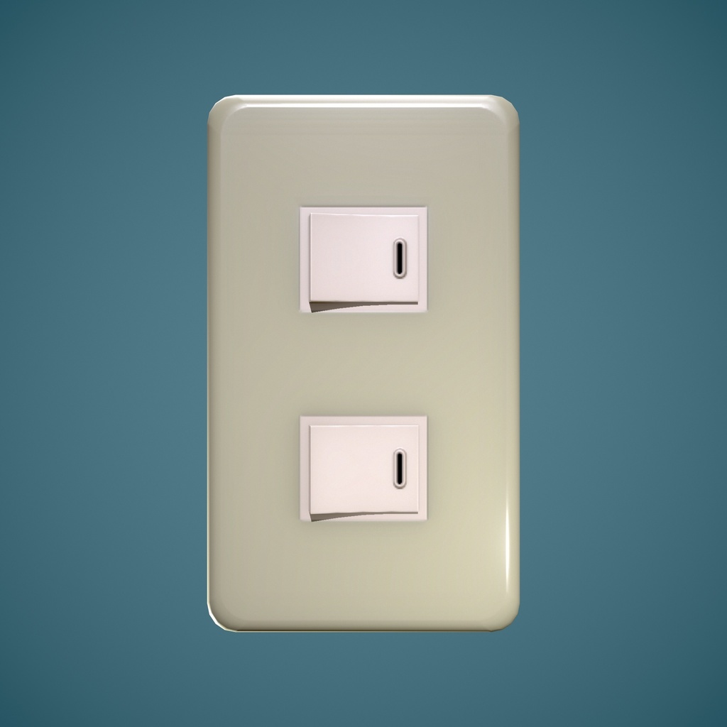【無料3Dモデル】コンセント/スイッチ