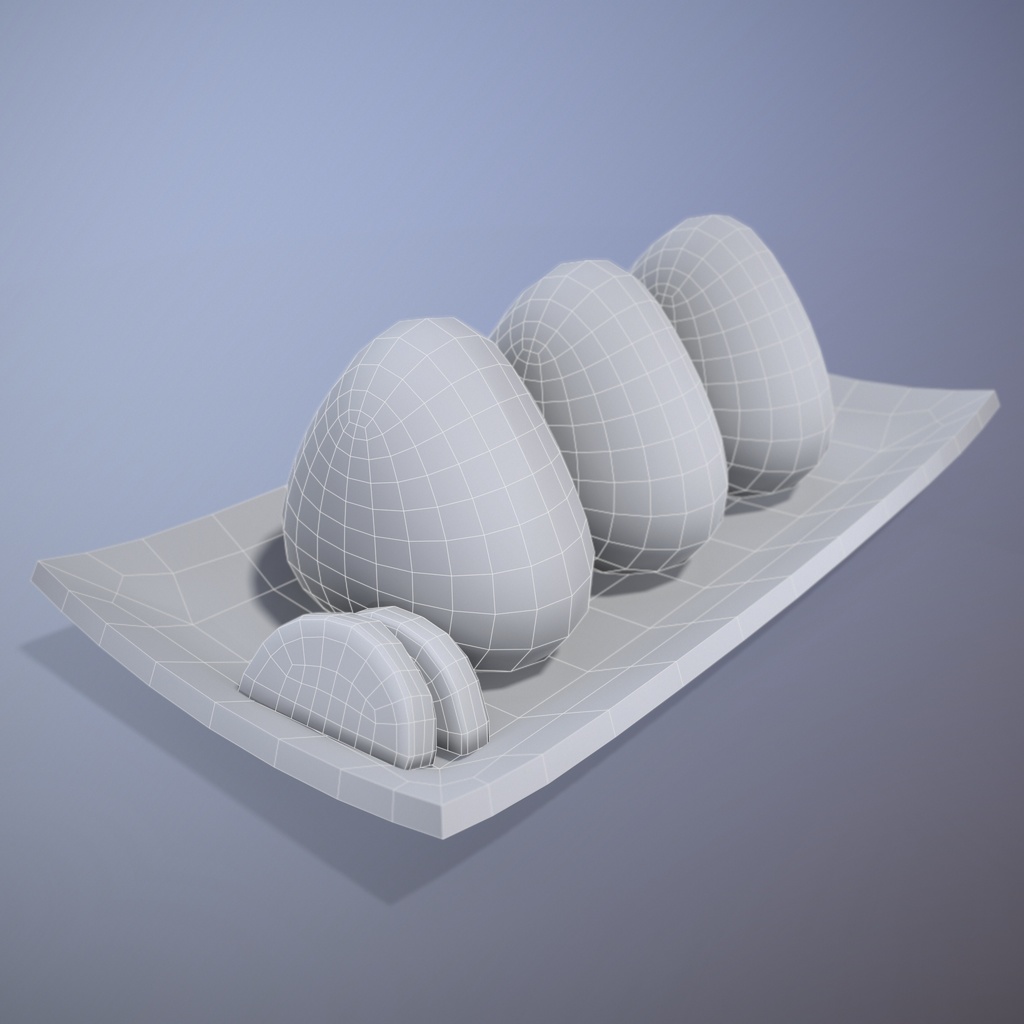 【3Dモデル】おにぎり