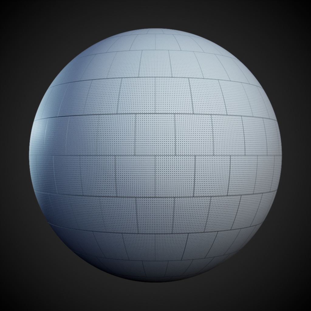 【3Dモデル/シームレステクスチャ】音楽室の壁:有孔ボード