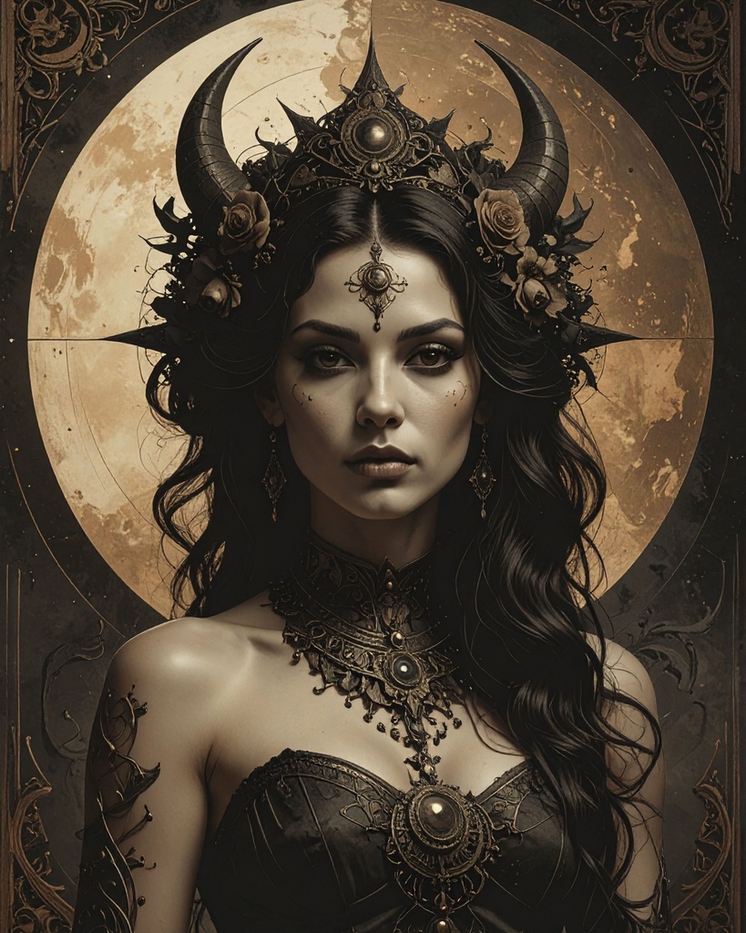 「月蝕の女帝」 /【Printable Art】Eclipse Empress