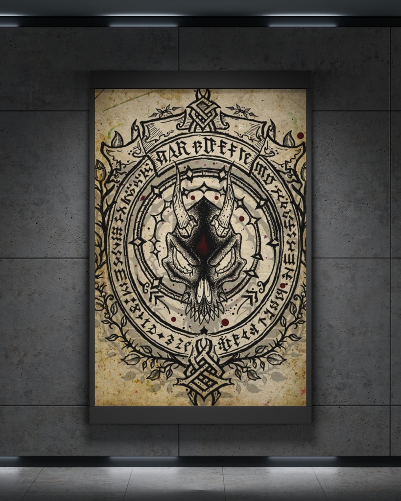 「ゴシック秘教の紋章」/【Printable Art】Emblem of Gothic Esotericism