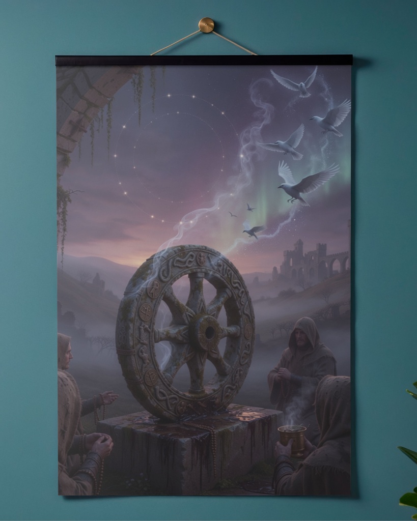 「運命の車輪:魂昇華の儀式」/【Printable Art】Wheel of Destiny: Ritual of Soul Sublimation
