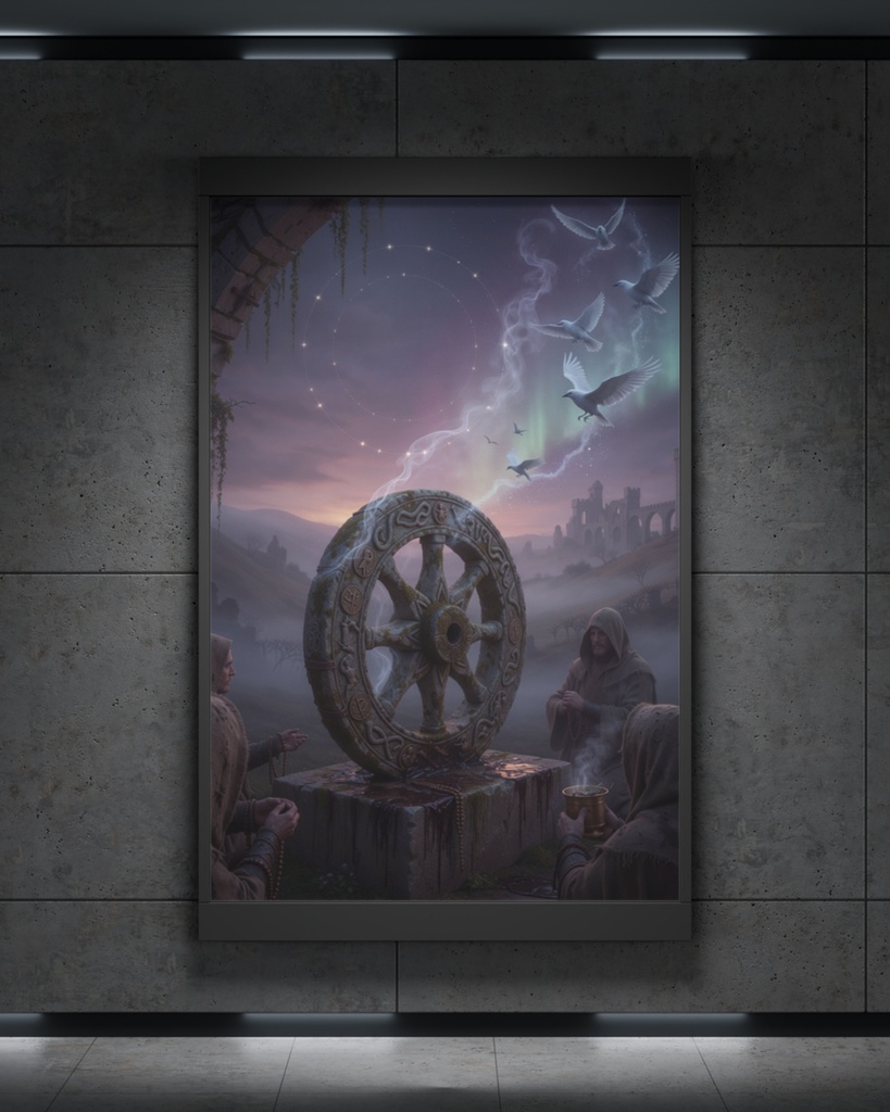 「運命の車輪:魂昇華の儀式」/【Printable Art】Wheel of Destiny: Ritual of Soul Sublimation