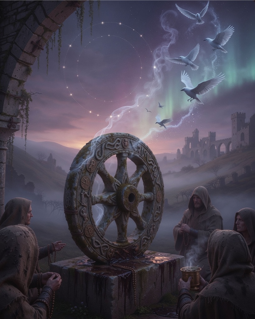 「運命の車輪：魂昇華の儀式」/【Printable Art】Wheel of Destiny: Ritual of Soul Sublimation