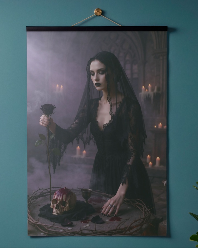 「黒薔薇の誓約」/【Printable Art】Vow of the Black Rose