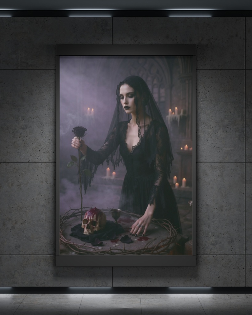 「黒薔薇の誓約」/【Printable Art】Vow of the Black Rose