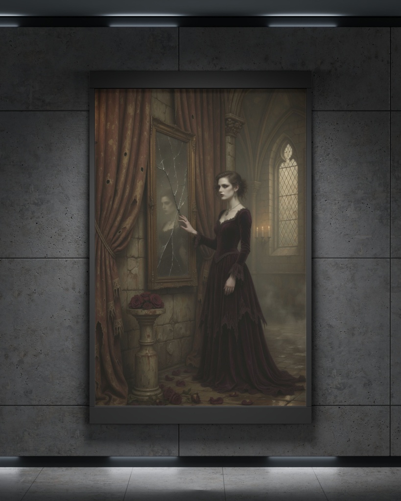 「破鏡の貴婦人」/【Printable Art】The Lady of the Shattered Mirror