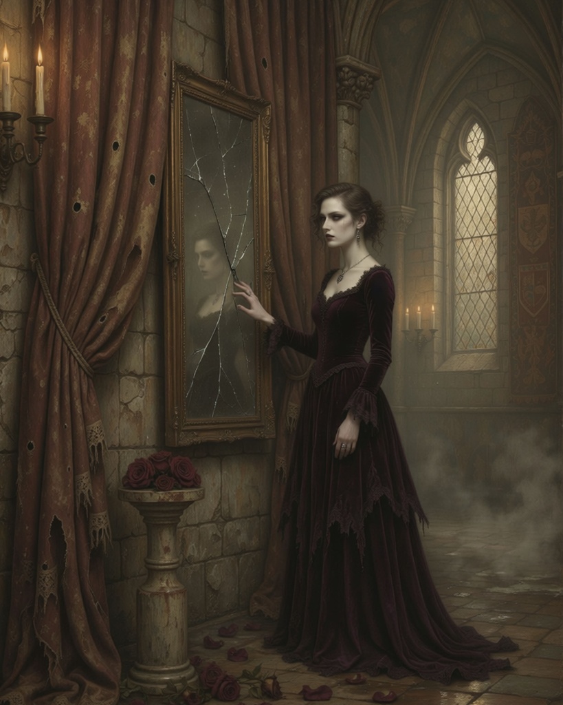 「破鏡の貴婦人」/【Printable Art】The Lady of the Shattered Mirror