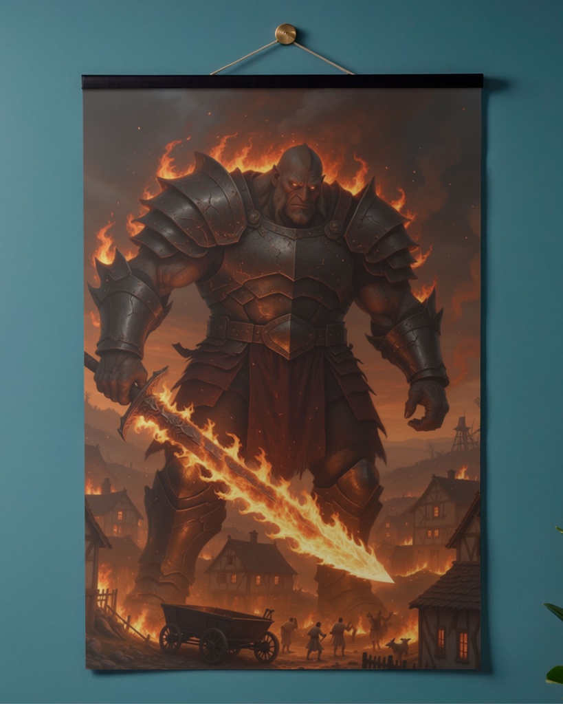 「滅びの業火:炎の巨人の進撃」/【Printable Art】Scorching Flames of Ruin: The Advance of the Fire Giants