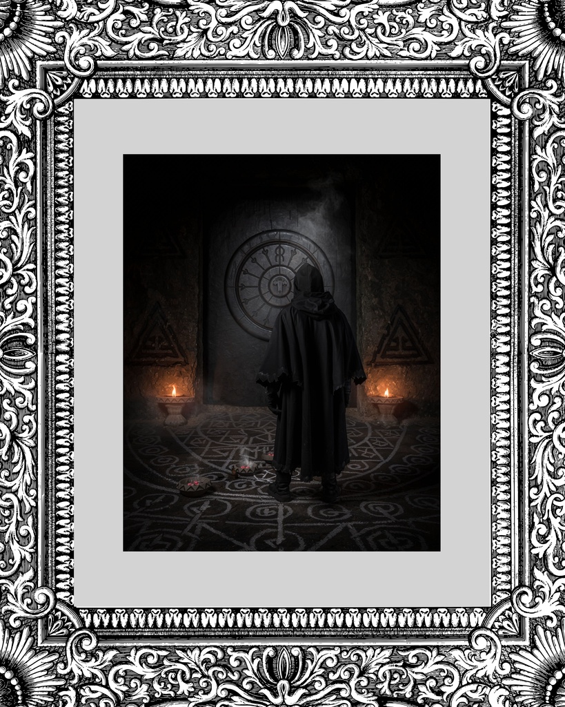 「開門の儀式:禁忌を秘めし石扉」/【Printable Art】Rites of the Sealed Gate: Chamber of the Cultist