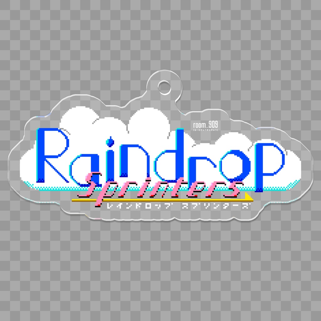 Raindrop Sprinters logo acrylic keychain ロゴアクリルキーホルダー