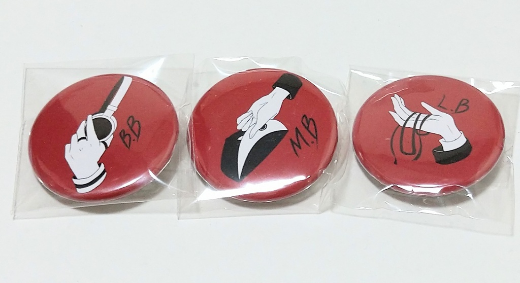 【ヒプマイ】モチーフハンド缶バッチ