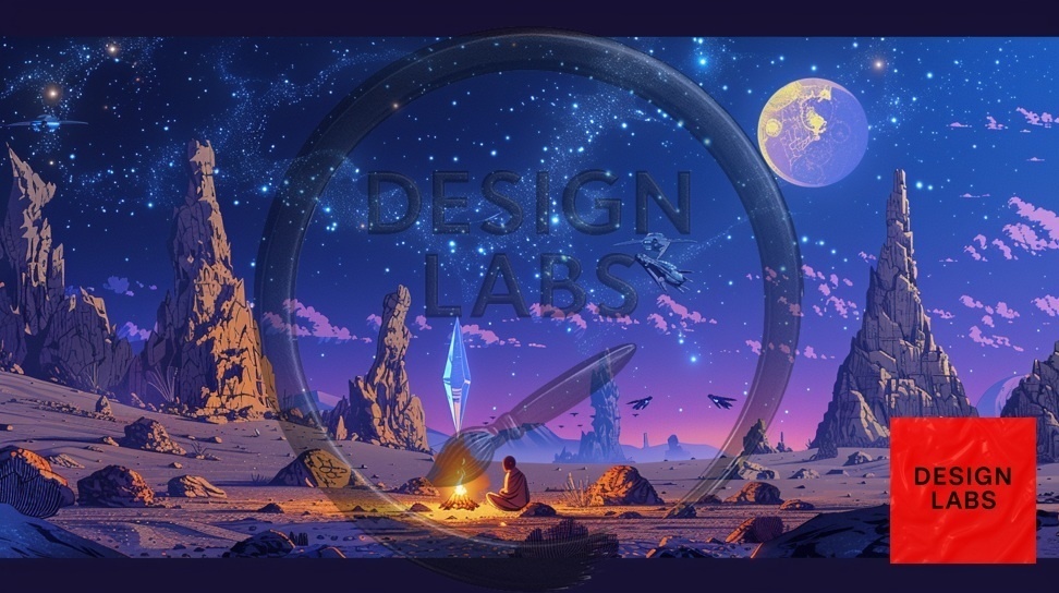DesignLabs – SFクリスタル夜空風景 (デジタルアートパック) / DesignLabs – Sci-Fi Crystal Night Skies (Digital Art Pack)