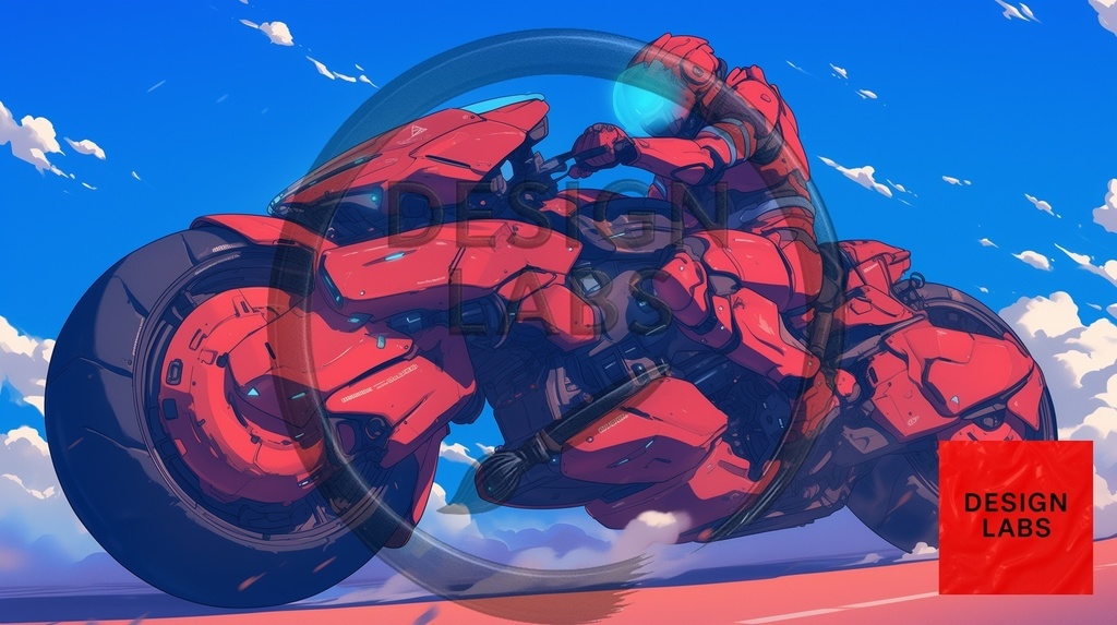 English: Futuristic Anime Bikes - Wallpaper Pack (5 Illustrations) 日本語: 未来的アニメバイク - 壁紙パック(5枚セット)