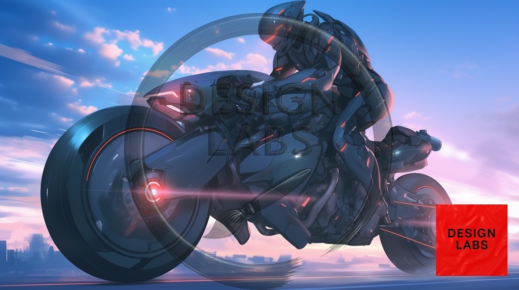 English: Futuristic Anime Bikes - Wallpaper Pack (5 Illustrations) 日本語: 未来的アニメバイク - 壁紙パック(5枚セット)